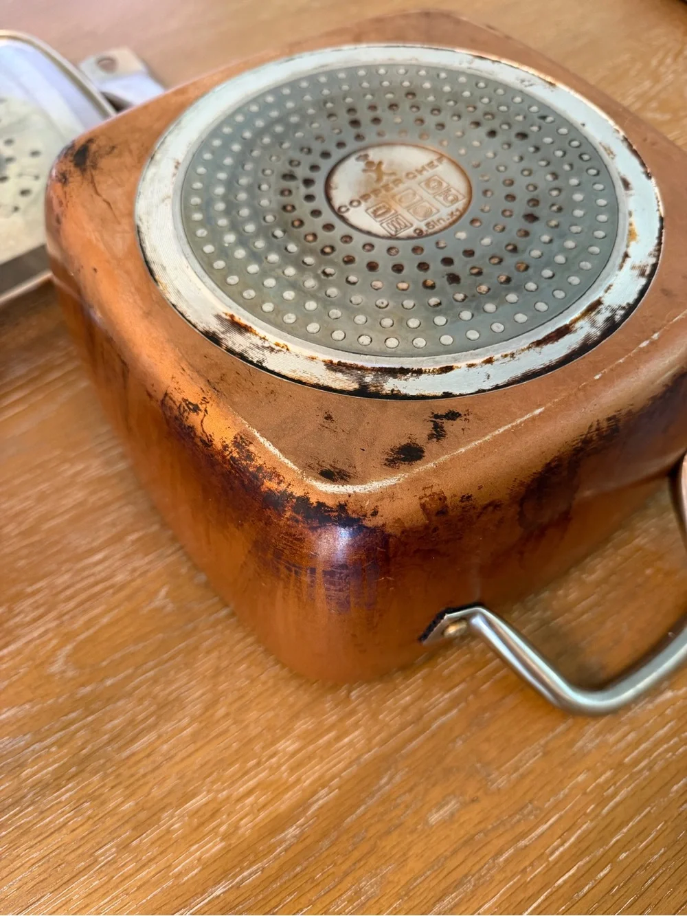 Copper Chef Square Nonstick Frypan with Lid and Accessories